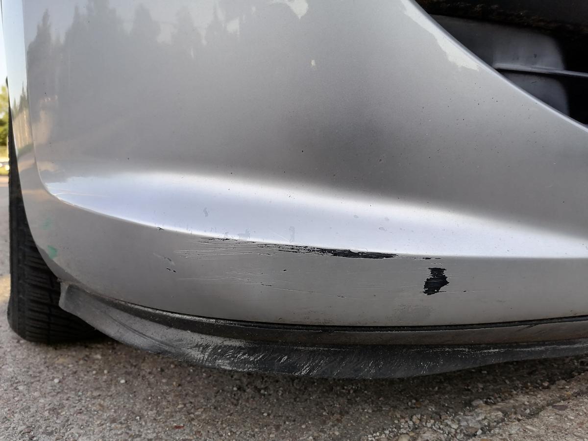 Peugeot 207 original Sto&szlig;stange Stossf&auml;nger vorn EZR Aluminium Grau Bj.2007